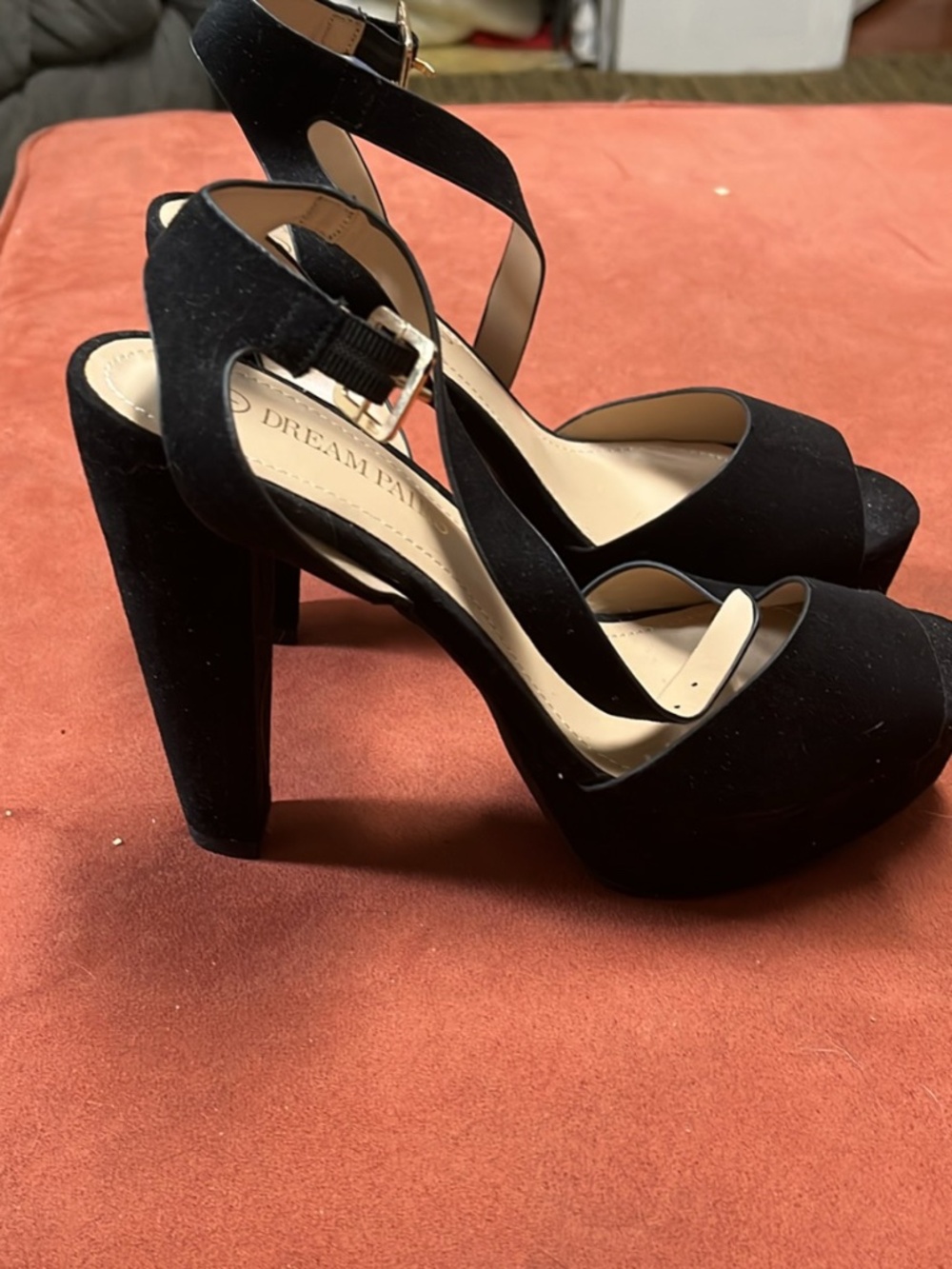 Black fancy heels